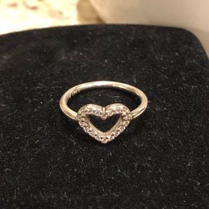 Pandora Open Heart Ring